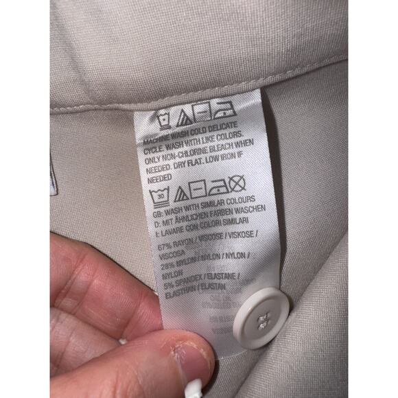 Tailored by Susan Graver Smart Ponte Slim Leg Trouser Pale Stone X-Small NWOT - Picture 5 of 12